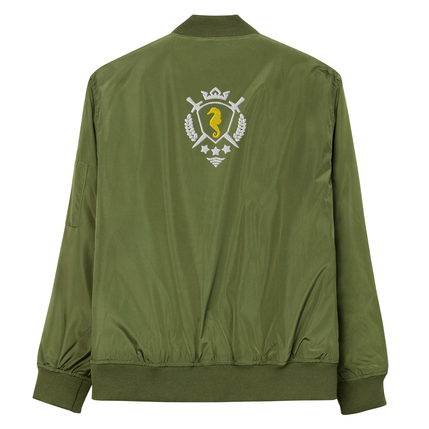 Shield, premium recycled bomber jacket